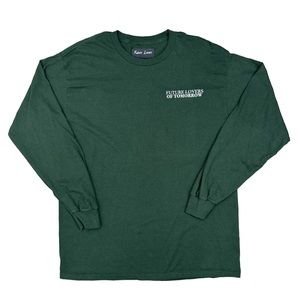 Future Lovers Of Tomorrow Long Sleeve T Shirt Hunter Green Men’s Size Large